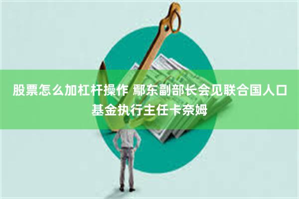 股票怎么加杠杆操作 鄢东副部长会见联合国人口基金执行主任卡奈姆